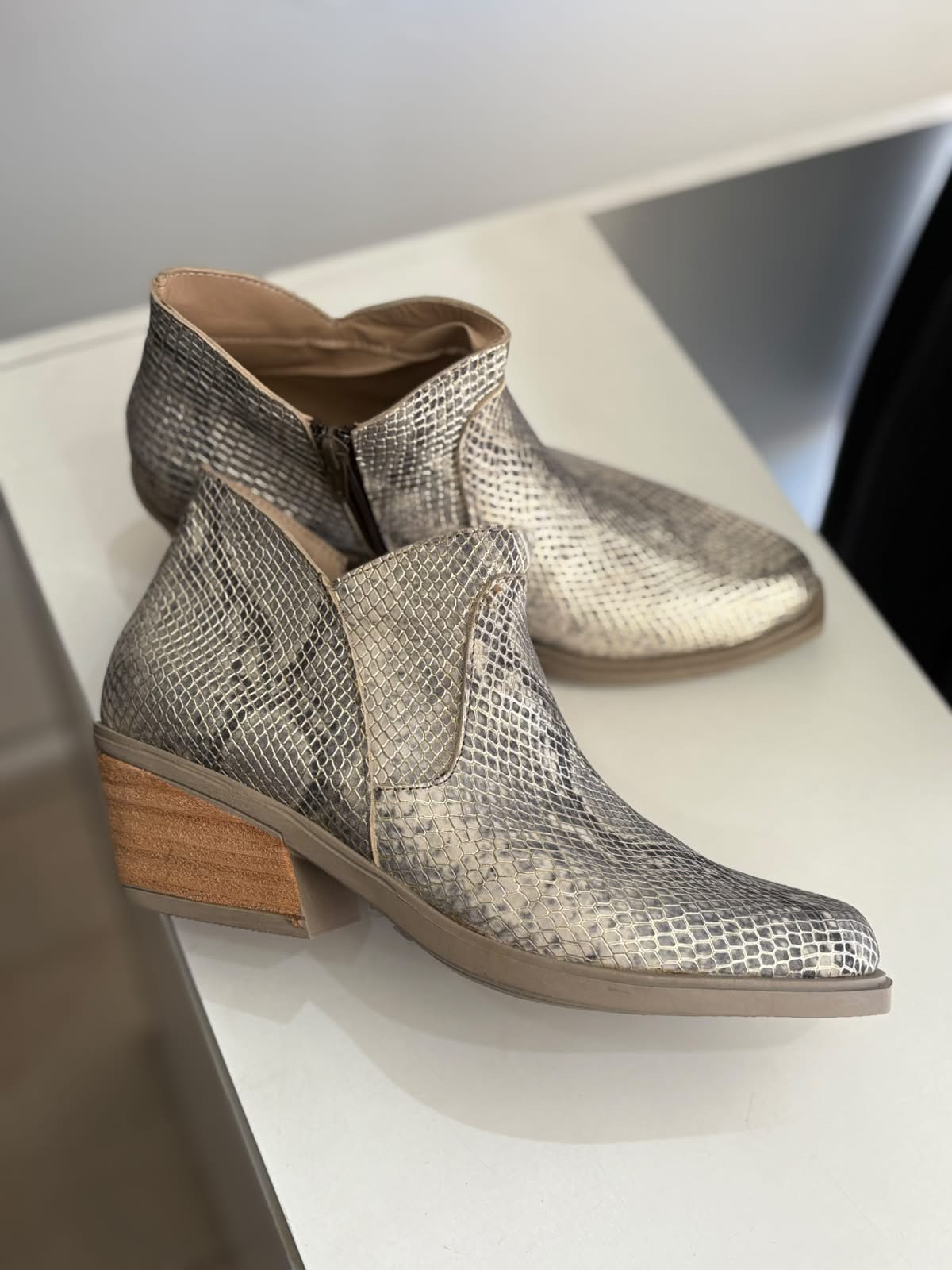 Bota Rosa Cuero